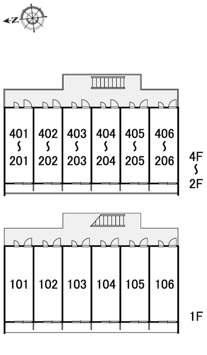 レオパレスエストーディオⅡ 間取り配置図