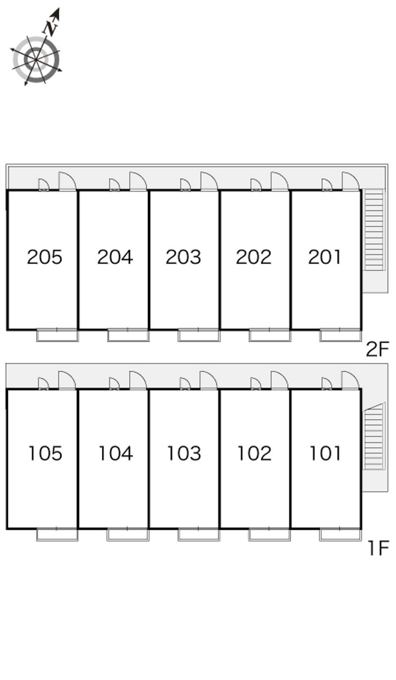 レオパレスゼブラ 間取配置図