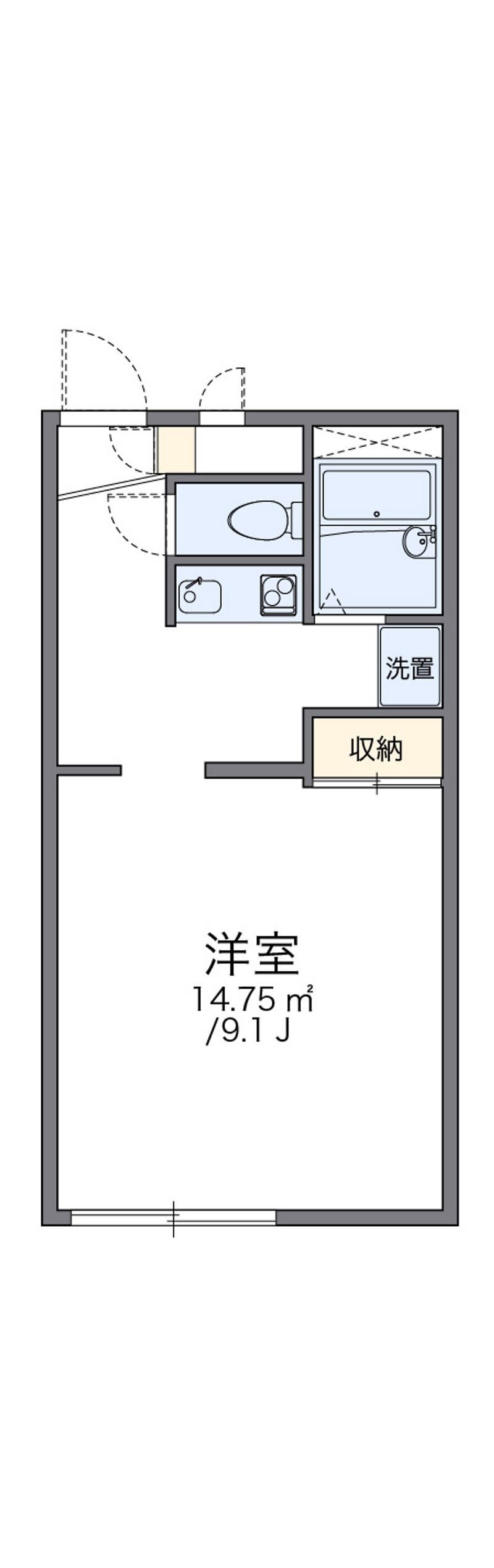 レオパレススペースタナカ 間取図