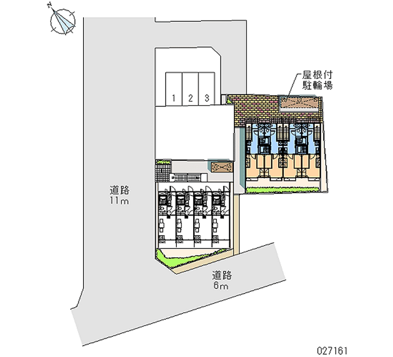 レオパレスエスタⅢ 区画図