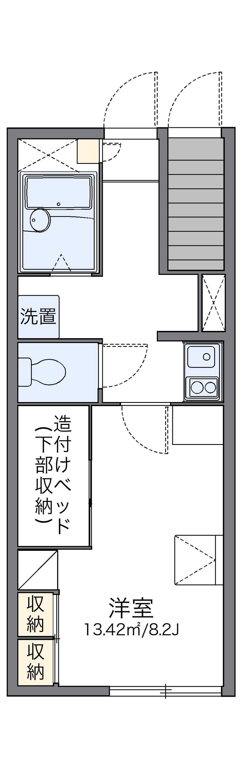 レオパレス安田　１ 間取図