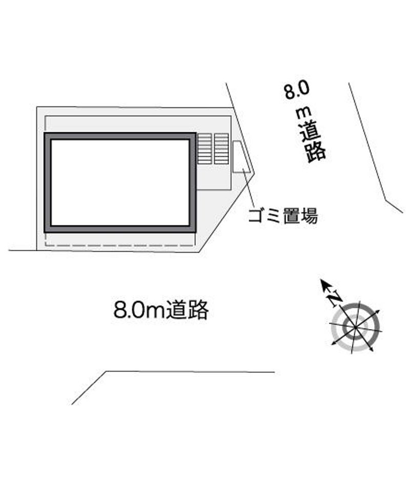 レオパレスカサ　リリオ 配置図