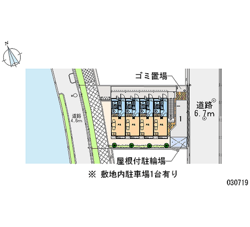 レオパレスせせらぎ 区画図