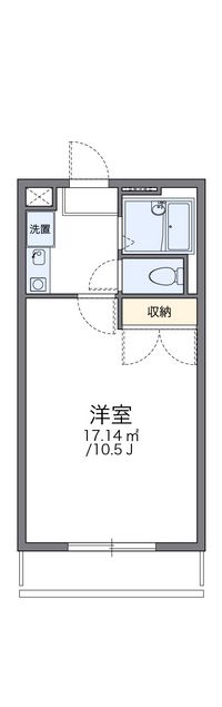 レオパレス三国ヶ丘壱番館 間取図