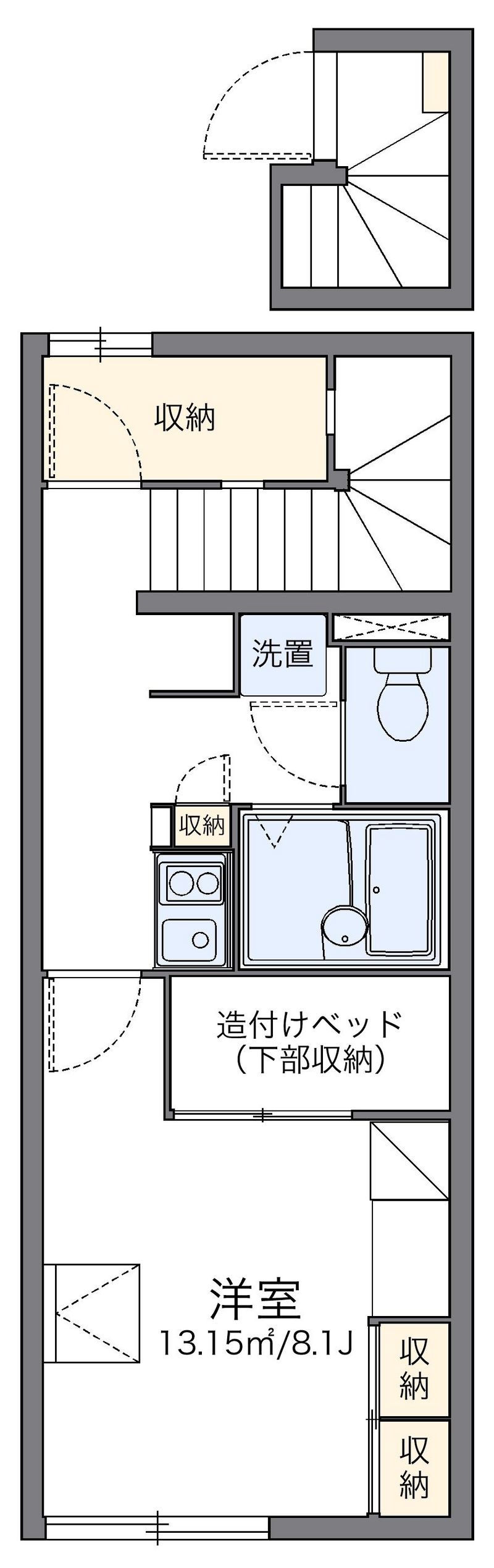 レオパレスうれしの 間取図