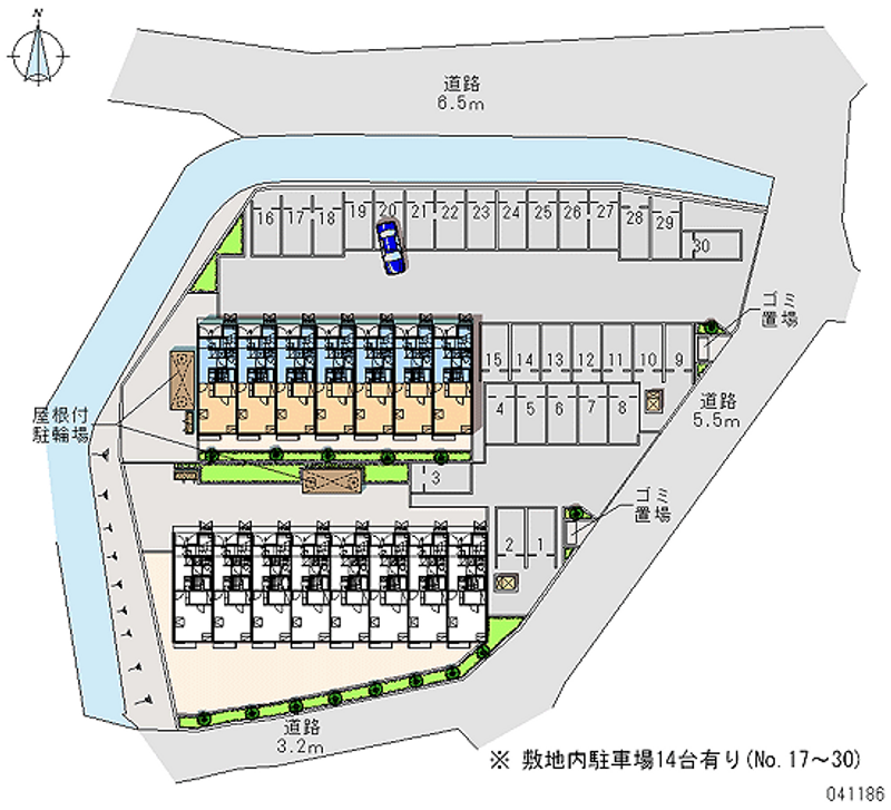 レオネクスト本城第一 月極駐車場