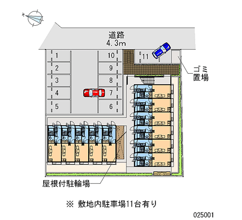 25001 Monthly parking lot