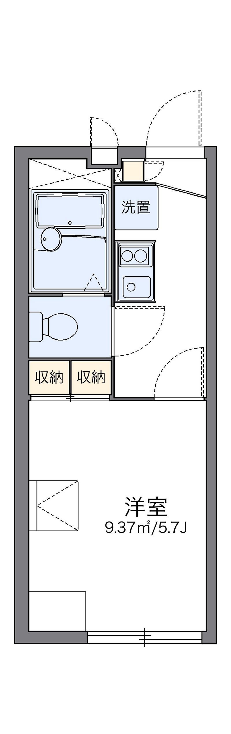 レオパレス大口台 間取図