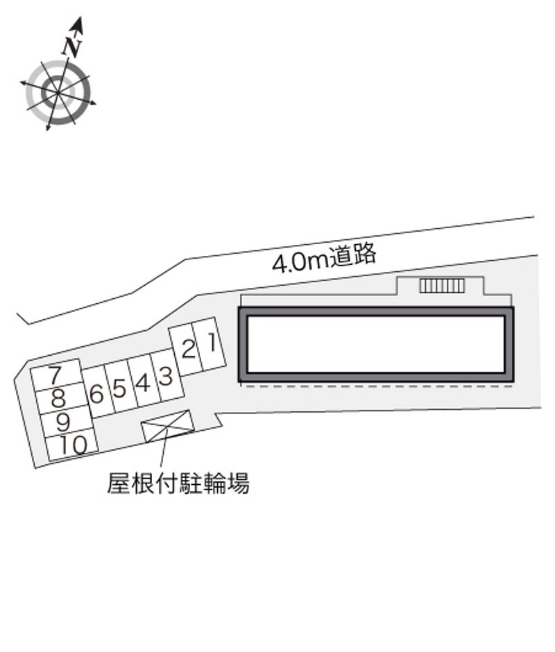 レオパレスフローリッシュ 配置図