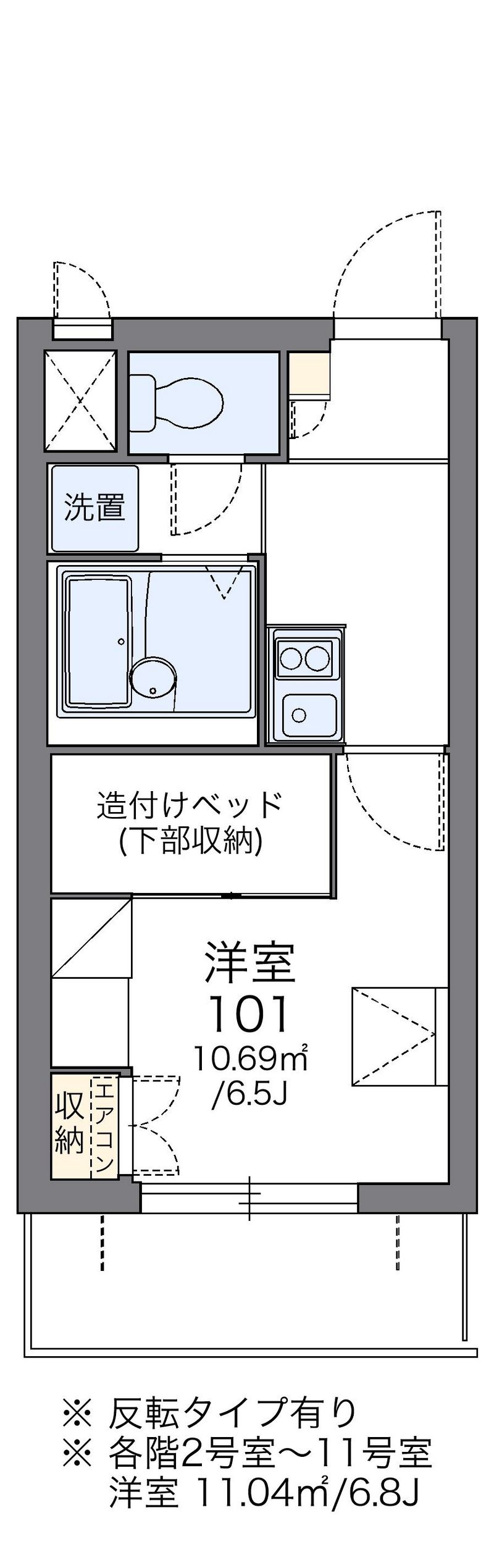 レオパレスシェル都Ⅲ 間取図