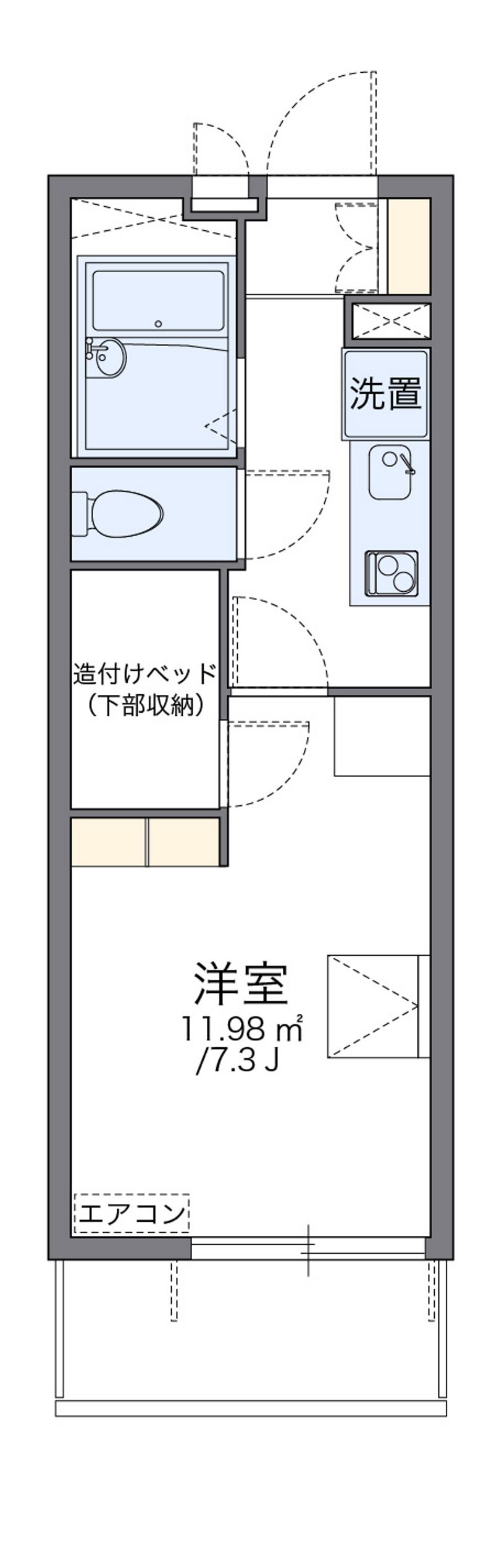 レオパレス佐賀多布施 間取図