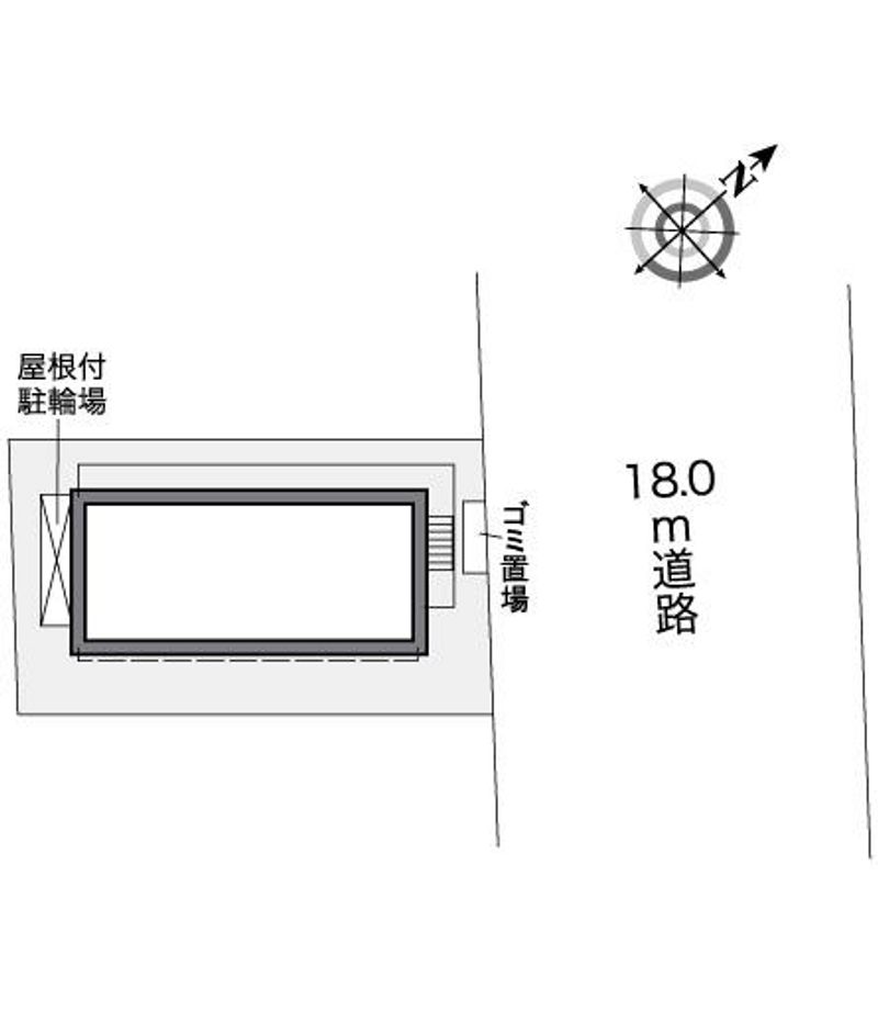 レオパレス夕陽ヶ丘 配置図