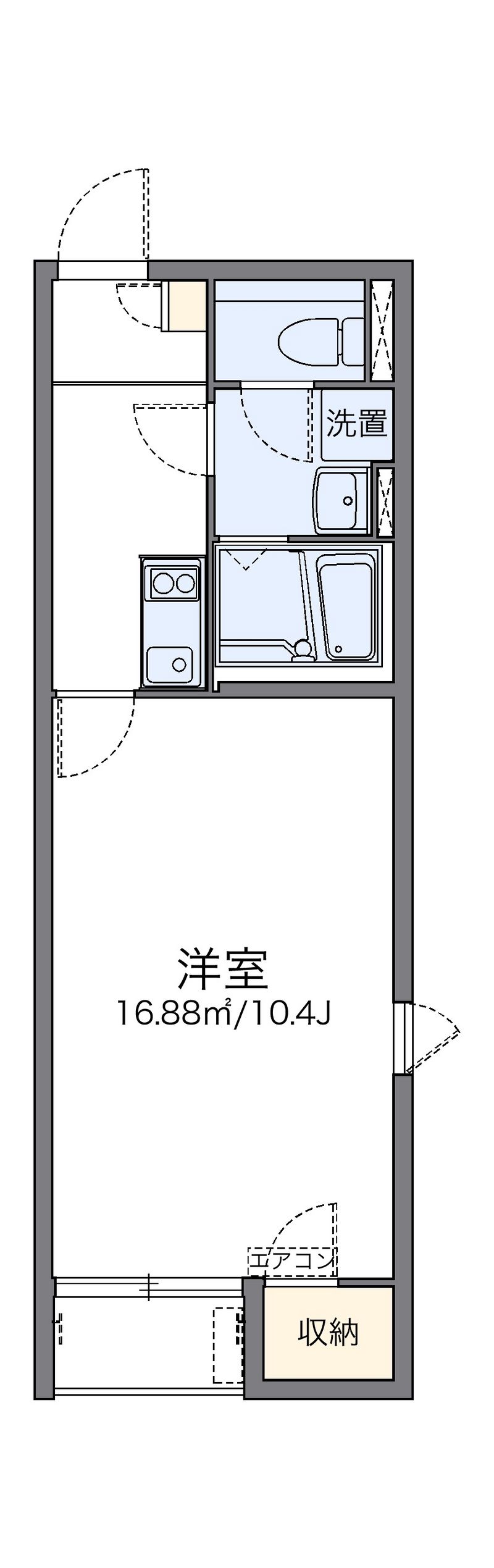 レオネクストアンソレイユＥ 間取図
