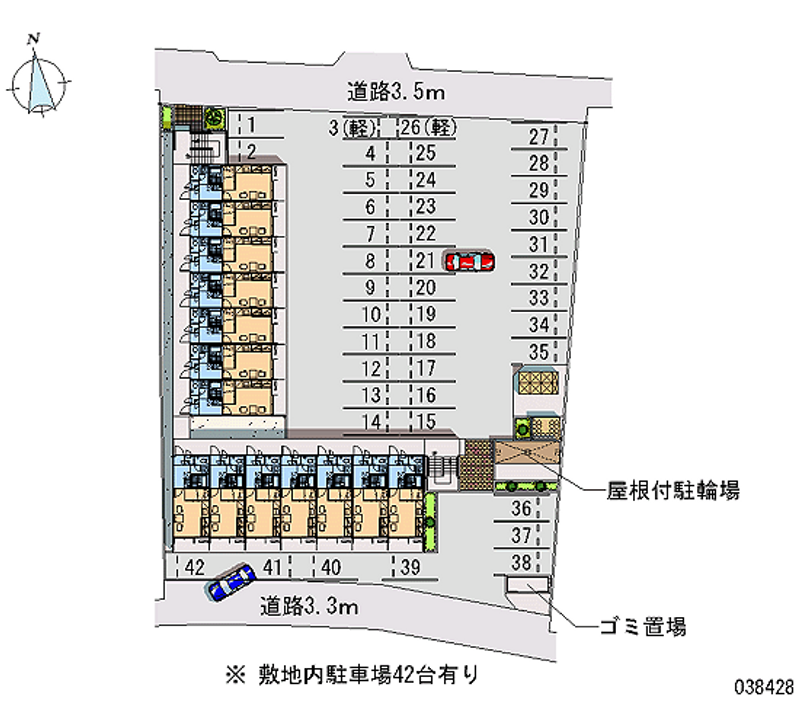 38428 Monthly parking lot