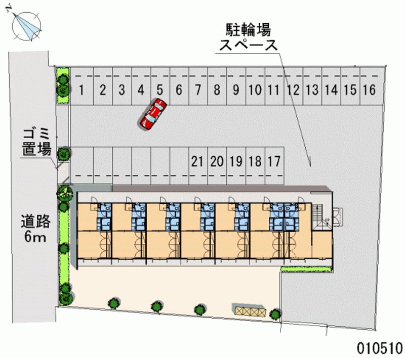 レオパレスボヌール 月極駐車場