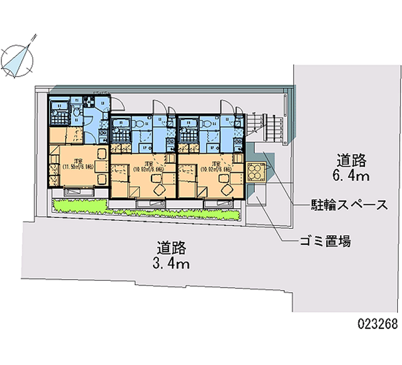 レオパレス片山町 区画図
