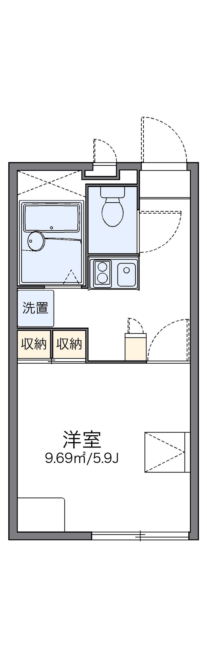 レオパレスベル芦屋 間取図