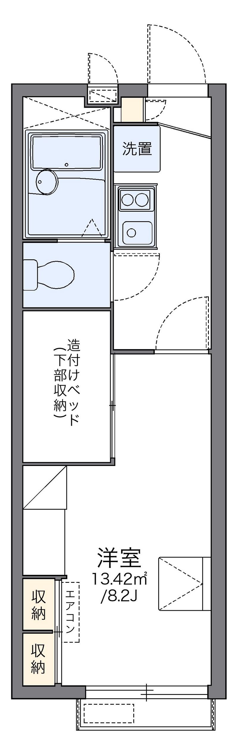 レオパレス小倉 間取図