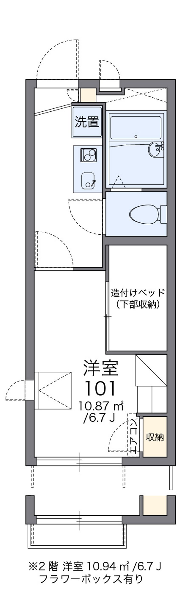 レオパレス堀田 間取図