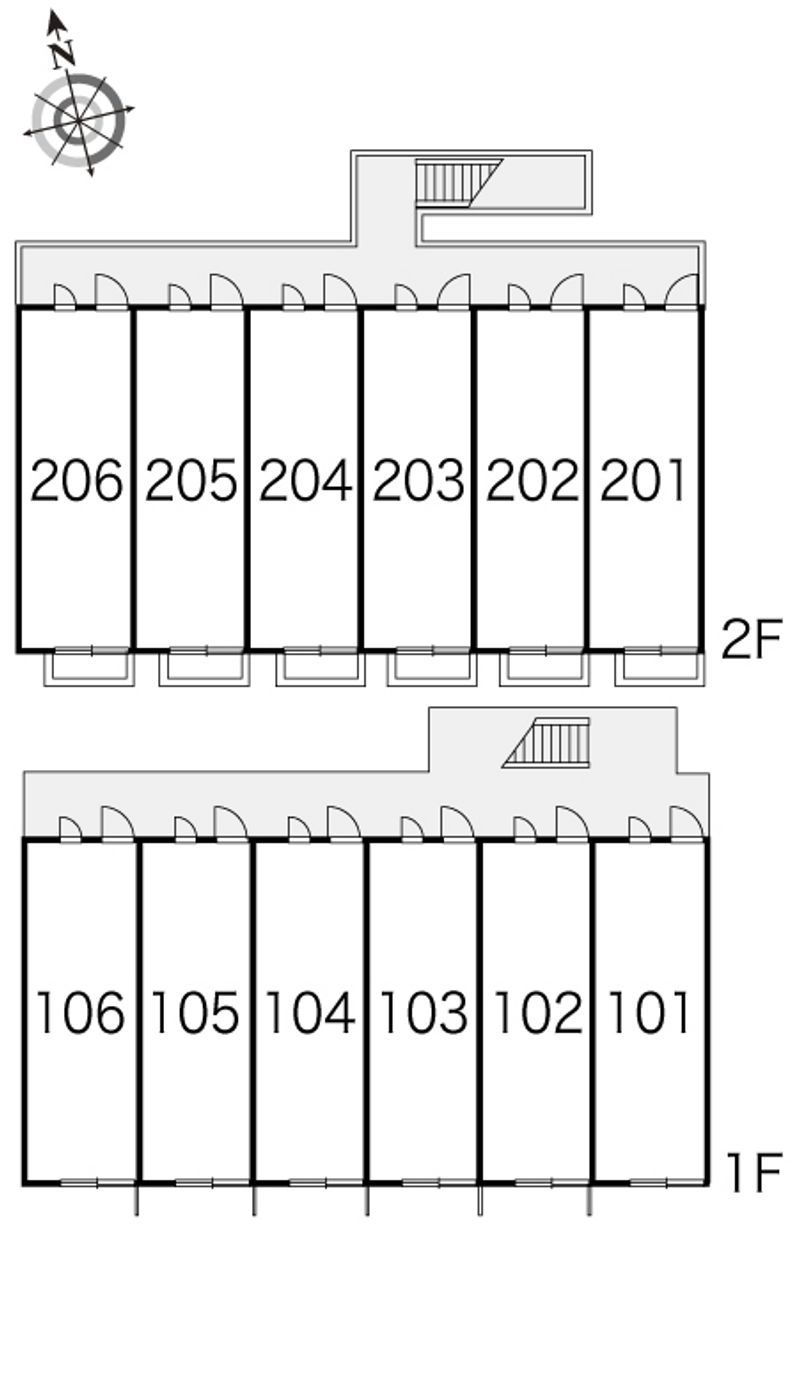 レオパレス津島マンション第３ 間取配置図