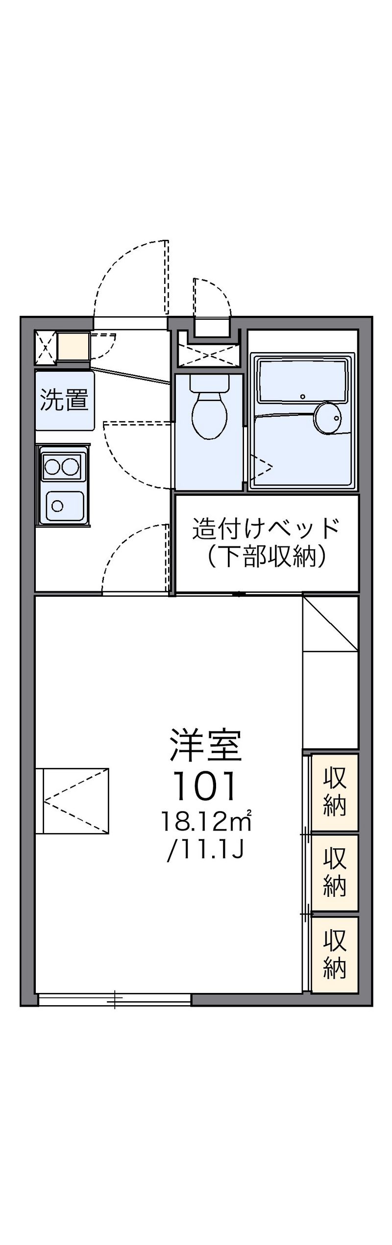 レオパレスＶＥＮＴＶＥＲＴ 間取図