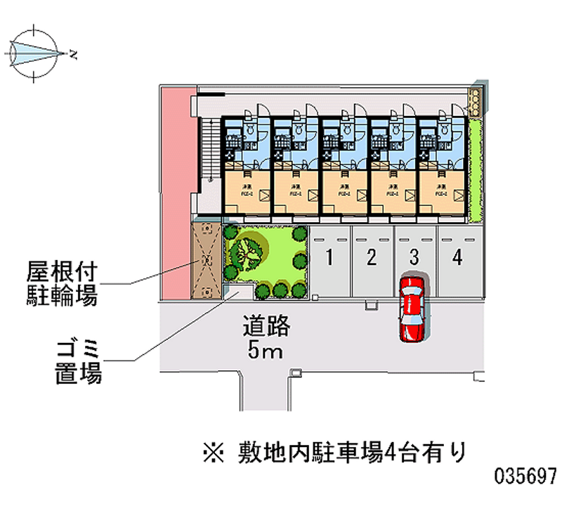 レオパレスクラム 区画図