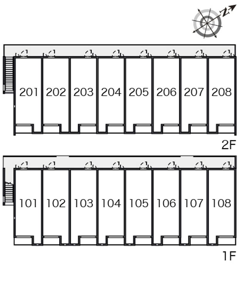 ミランダ野火止Ⅰ 間取配置図