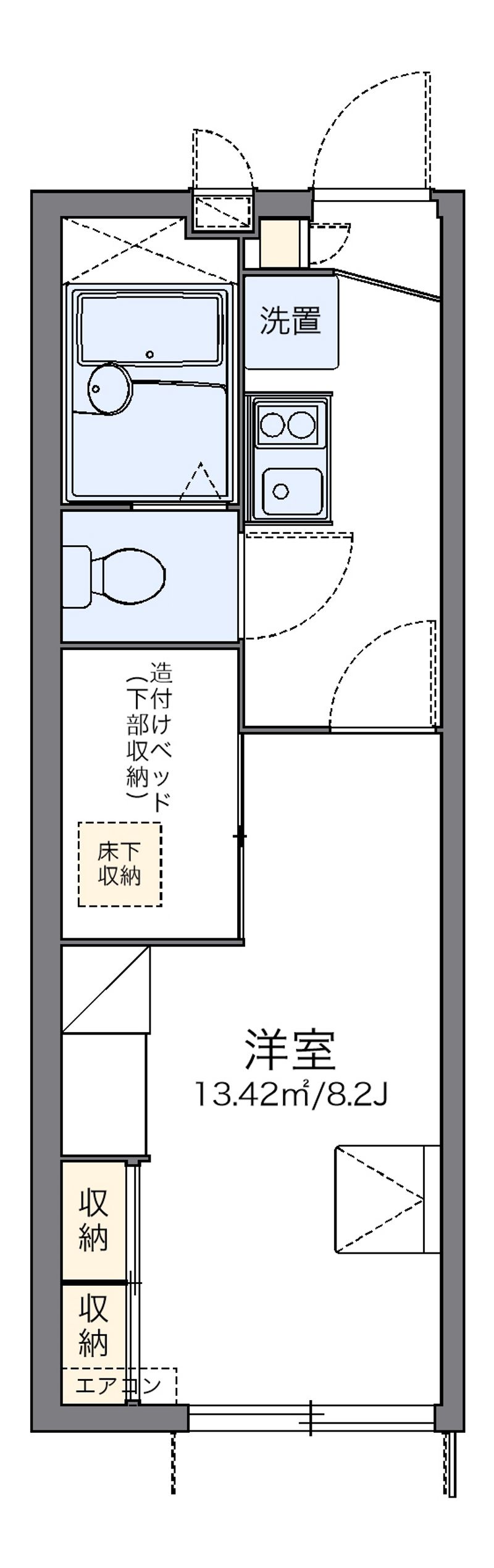 レオパレスブルースカイ 間取り