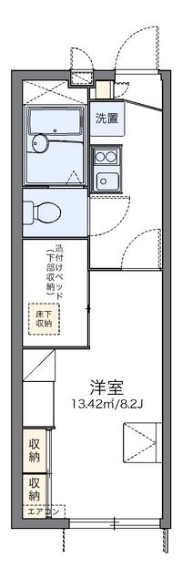 レオパレスブルースカイ 間取り図