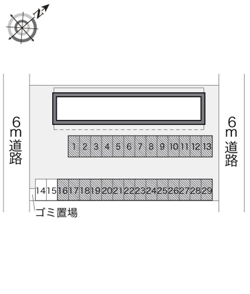 レオパレスアサクラ 配置図