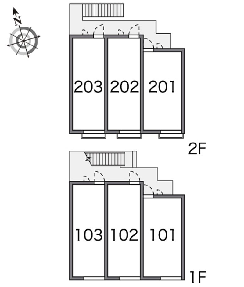 レオパレスヴィラ　グラツィア 間取配置図