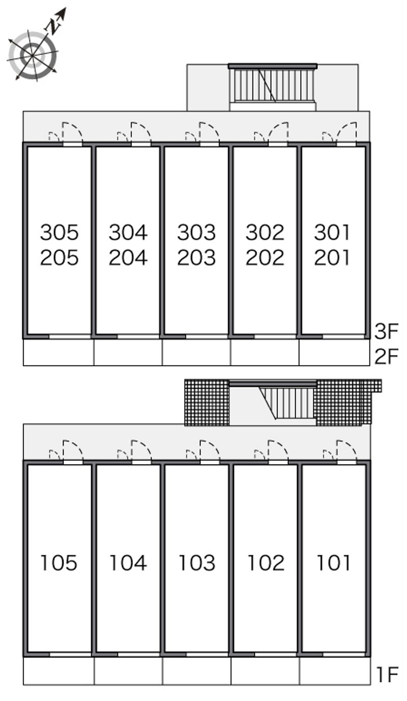 レオパレスグリーングラス 間取配置図