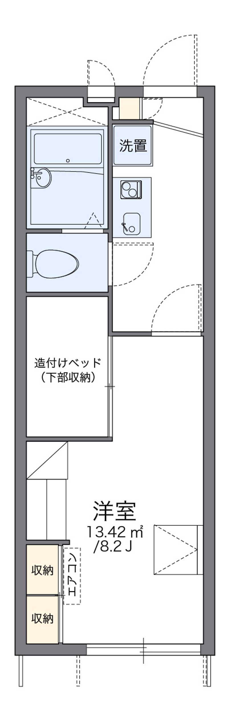 レオパレススペーシアⅡ 間取図