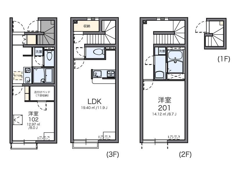 レオネクスト蔵 間取図