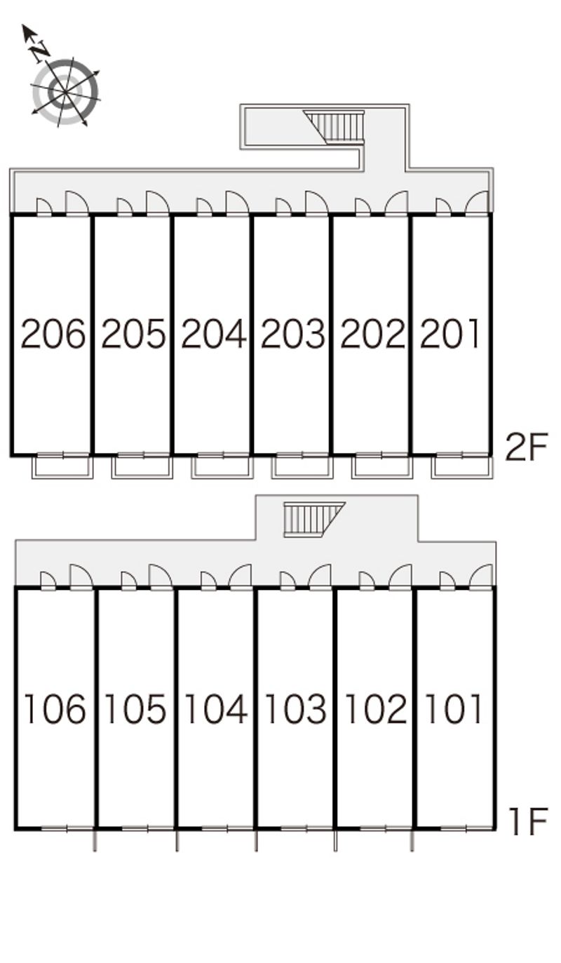 レオパレスヴィラ　コート 間取配置図
