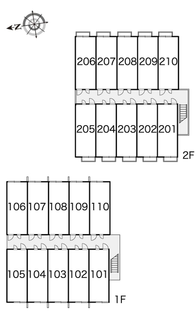 レオパレスアクシス 間取配置図