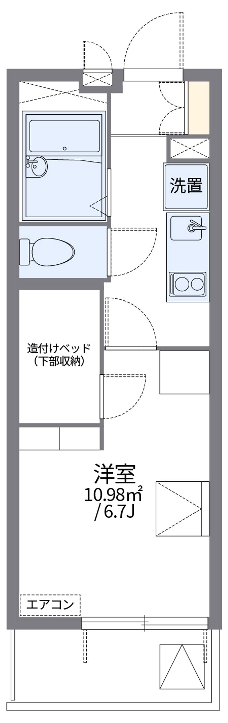 レオパレス車道 間取り