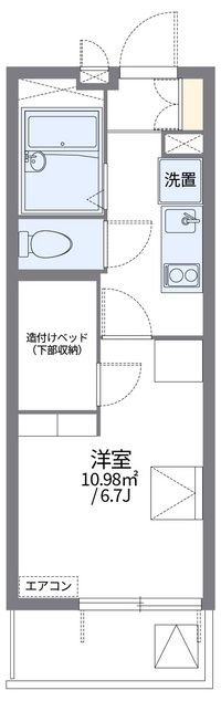 レオパレス車道 間取り図