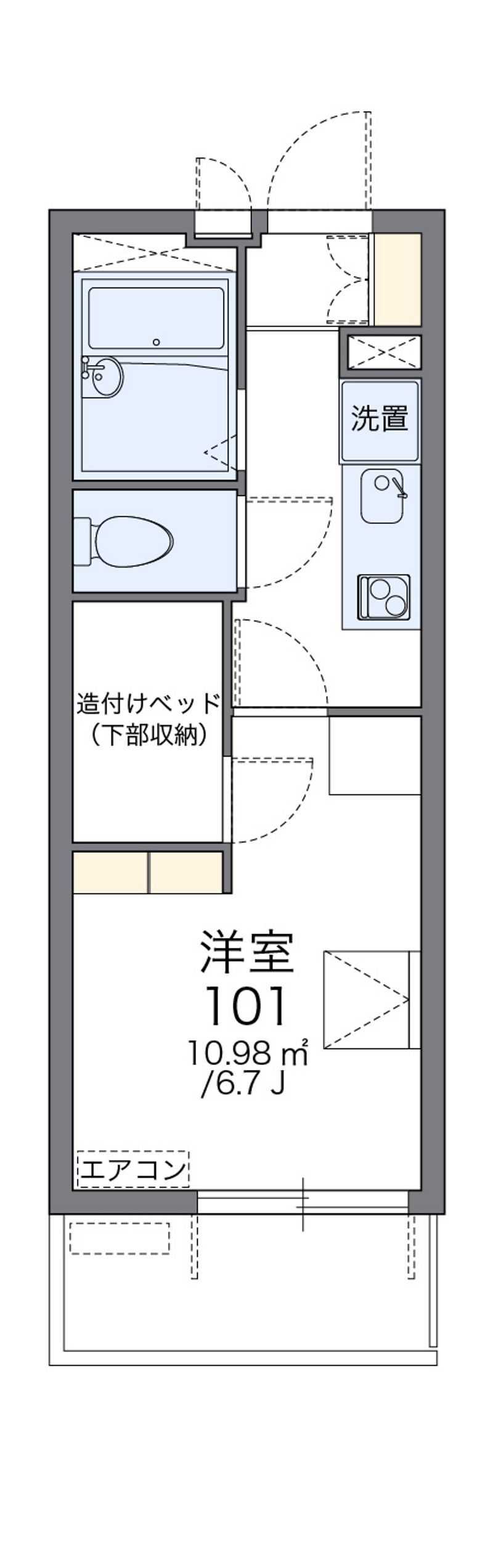 レオパレスプリオール東山Ⅲ 間取図