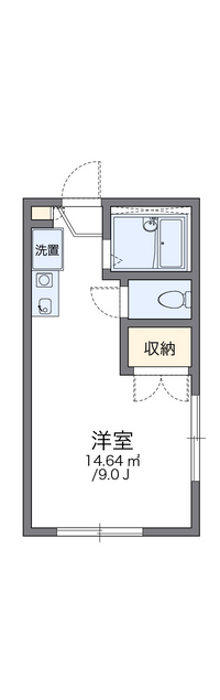 レオパレス萩原 間取り図