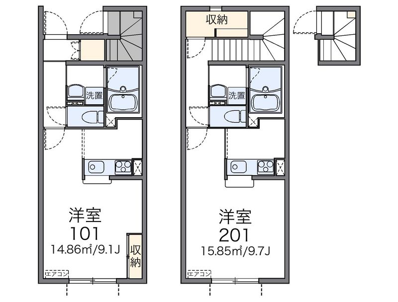 レオネクスト加賀野弐番館 間取図