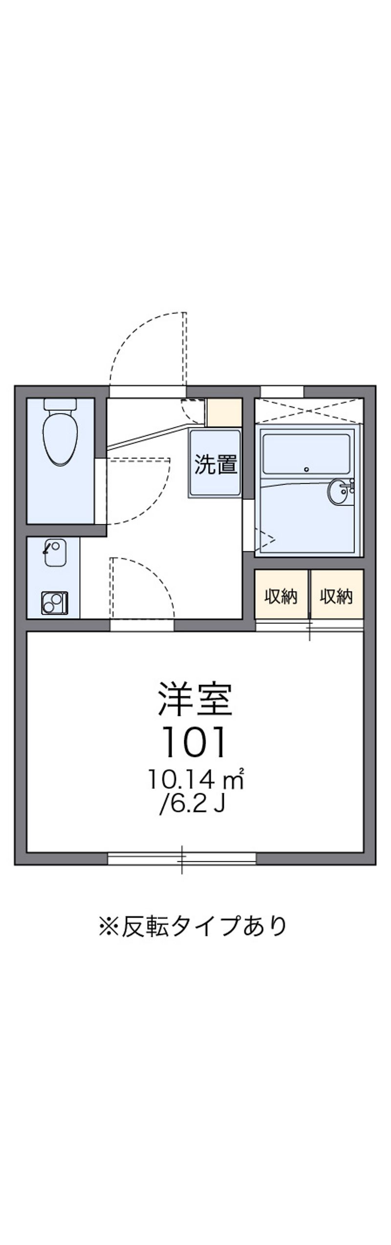 レオパレス千草園 間取図