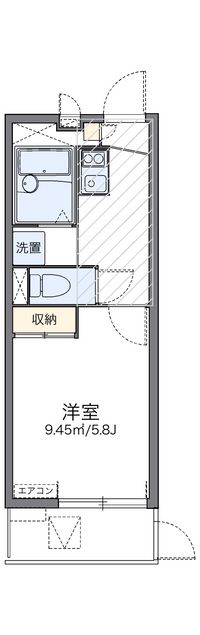 レオパレスシエスタ西郷屋敷 間取り図