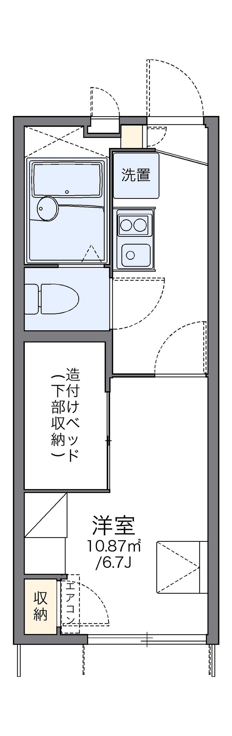 レオパレスシティーストーン 間取図