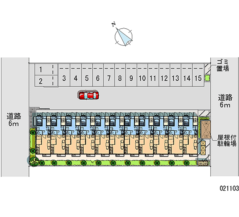 21103 bãi đậu xe hàng tháng