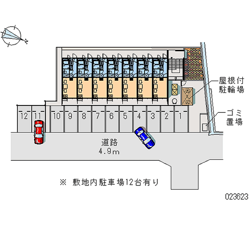 レオパレスシルバ 月極駐車場