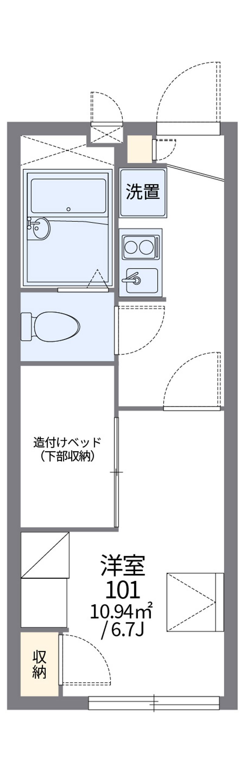 レオパレススカイブルー 間取図