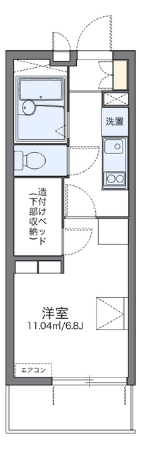 レオパレスウィステリア　Ⅱ 間取り図