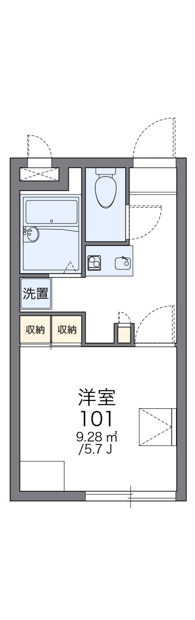 レオパレスＫＭティーダ 間取図