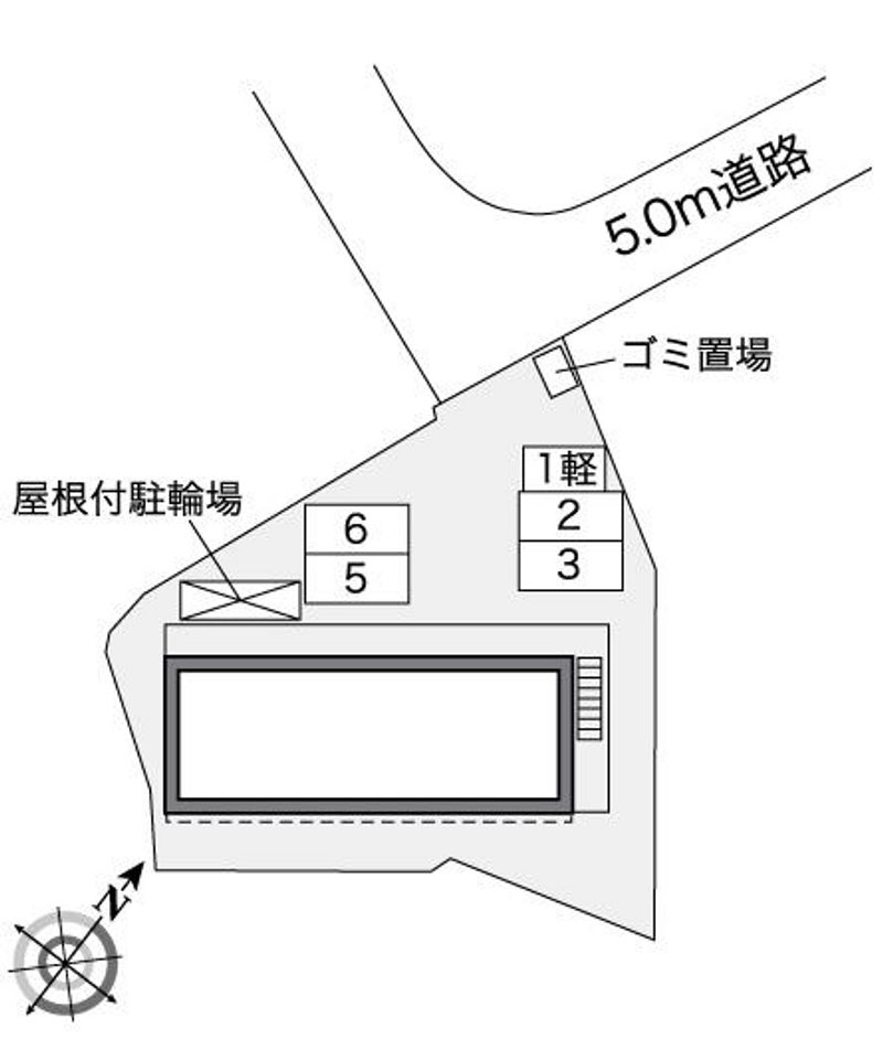 レオパレス藤阪中町 配置図